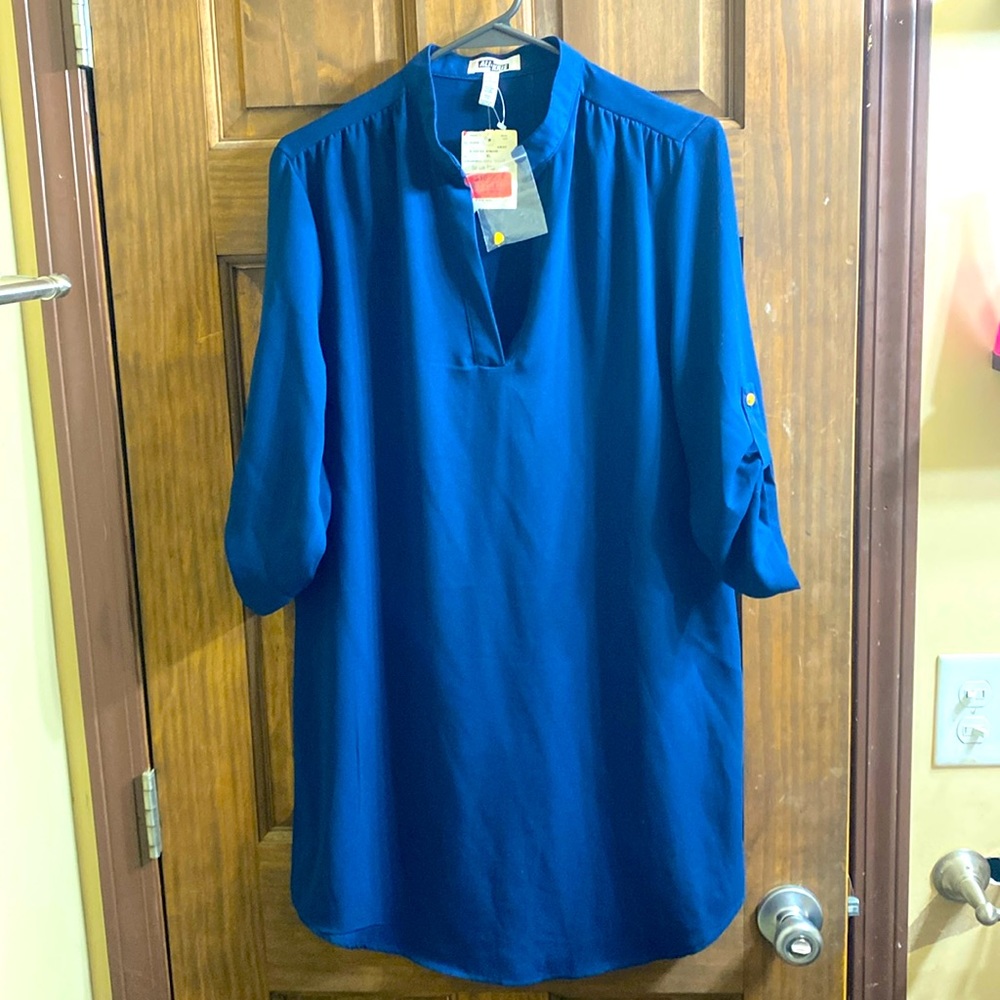 Navy blue tunic dress, NWOT.